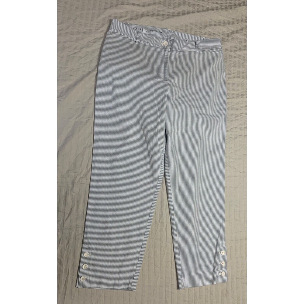 TALBOTS WOMENS PERFECT CROP PANTS SIZE 10